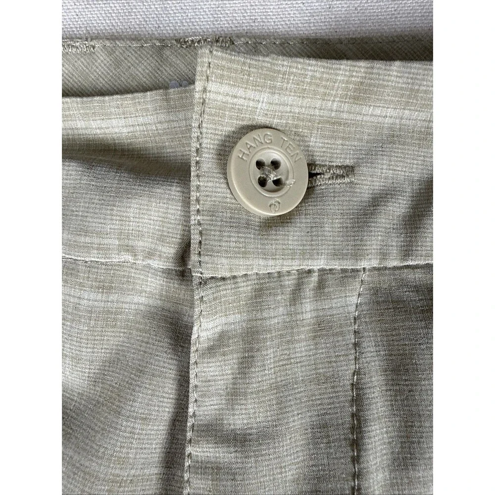 Hang Ten Mens 40 Hybrid Shorts Tan Stretch Performance Board Shorts RN147446